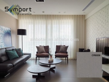 China porcelain tile prices 600*600mm double loading grey polished ceramic floor tiles