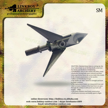 Wholesale Linkboy LBB020A-1 100Grain 3 blades broadhead for archery hunting