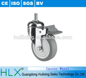 3" Swivel TPR Industrial Caster Wheels with Tread Brake