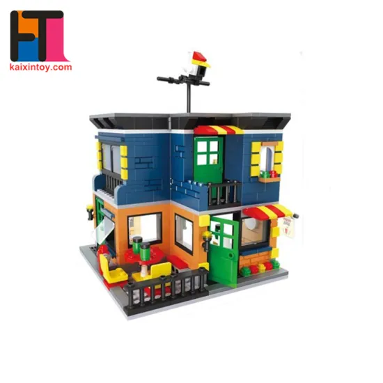 compatible with famous blocks creative mini street block city model set