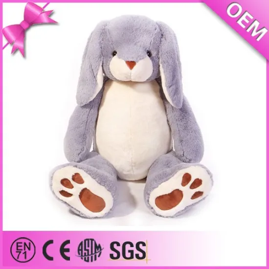 OEM Factory custom cute long ear stuffed plush bunny, plush easter bunny