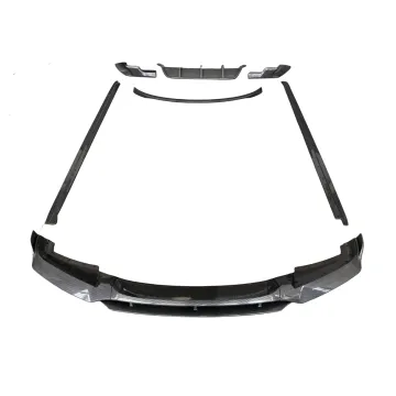 Carbon Look Sport Black Samurai Front Lip Rear Diffuser Full Body Aero Kit for BMW X6 F16
