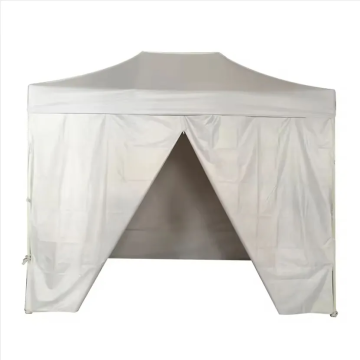 Gazebo Mudah Alih Putih dengan Kanopi Teduhan Matahari Tersuai