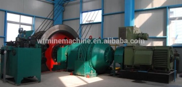 Floor type multirope friction mining hoist winch