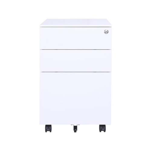 White Metal Office Storage File Cabinet