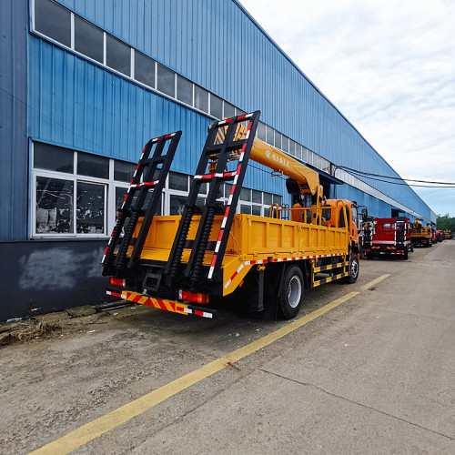 Шакман 8 -тонный грузовик монтировал кран с лестницей