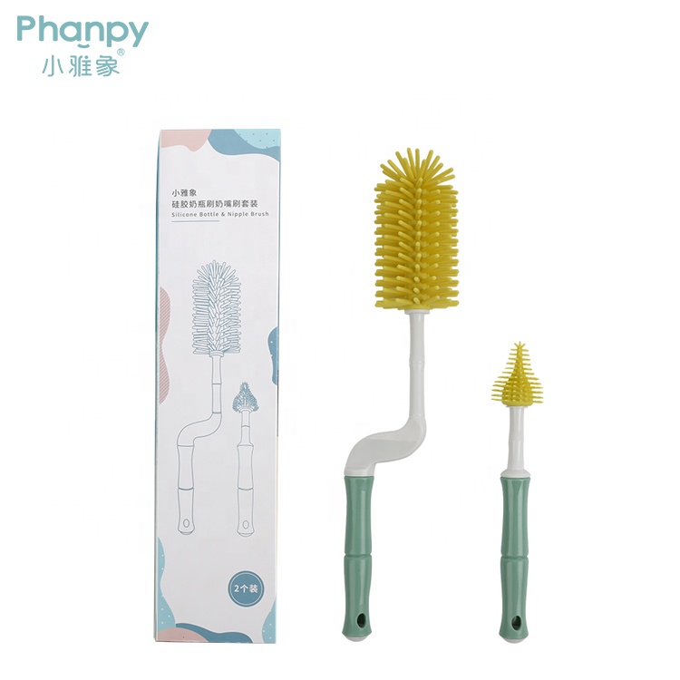 Baby Silicone Bottle&Nipple Brush Baby Pacifier Brush