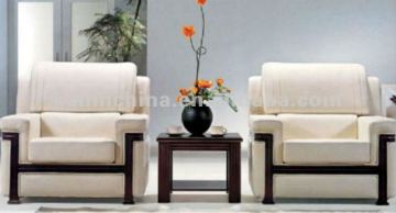 KL-S017 factory direct price green material OEM office furniture trade ass urance office sofa PU leather single seat sofa OEM
