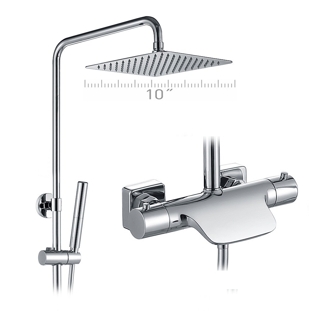 Multi Function Bathroom Single Handle Brass Waterfall Bath Faucet Mixer Rain Shower System