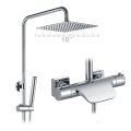 Chrom Messingregler Single Griff Thermostat-Dusche