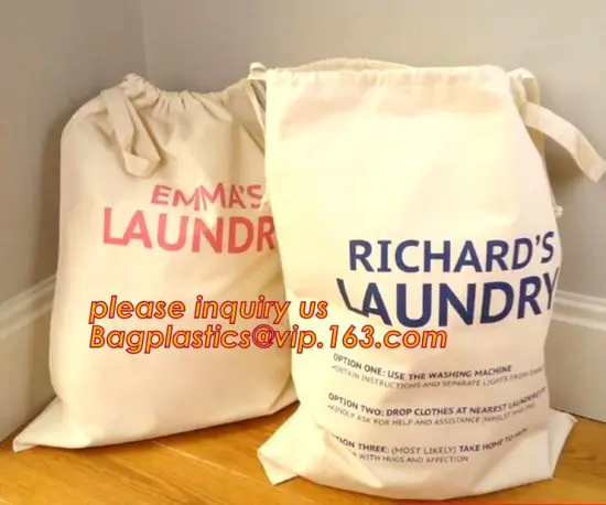 cotton laundry bag, 100% Cotton Laundry Bag Wash Dry Fold Repeat Drawstring Storage Travel Bag, Laundry Tote Bag