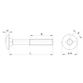 Drawing Round Head Square Neck Bolts Drawing