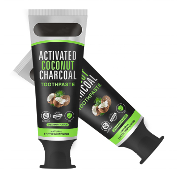 Organic Activated Charcoal Toothpaste for Custom Private Label - Removes Stains and Whitens