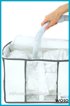 Popular non-woven eco-friendly vacuum bag for clothes