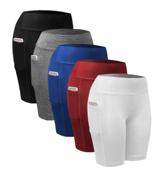 Wholesale Custom Logo Gym Shorts: Elastic Yoga & Fitness Running Pants