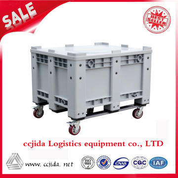high quality plastic pallet box with wheel and lid                        
                                                Quality Choice