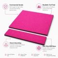 Estera de golf comercial rosa, estera de práctica de absorción de impactos de 35mm de espesor con Base antideslizante NBR para el hogar y el simulador