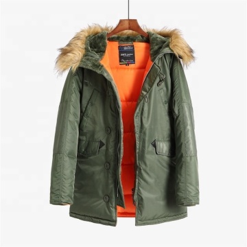 Winter Thicken Warm Casual Cold-Proof Jacket with Fur Collar for Men