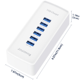 Station de charge de bureau pour chargeur de voyage multi-ports 6-USB