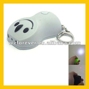 Mouse Shape LED Light With Laser Keychain