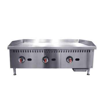 Commercial Stainless Steel Teppanyaki Grill - Custom 2-4 Burner Countertop Gas Griddle