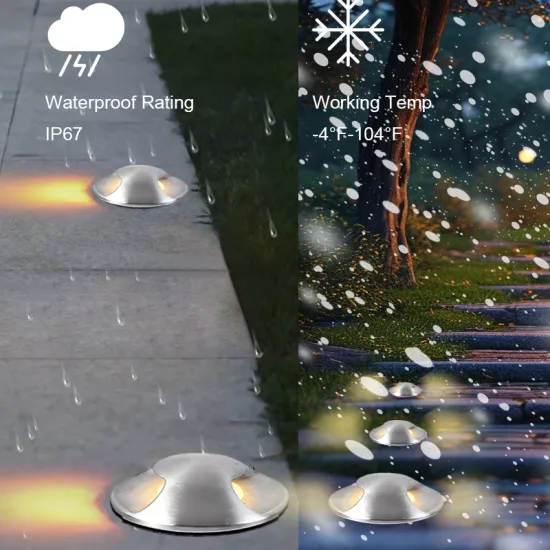 IP67 Waterproof Stainless Steel Side Luminescent Floor Lamp for Garden and Underground