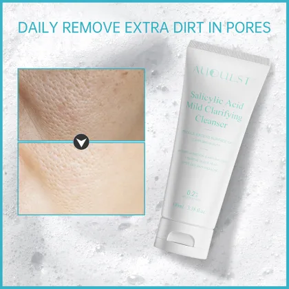 Salicylic Acid Cleanser for Acne and Oily Skin: Gentle Exfoliating Foaming Cream