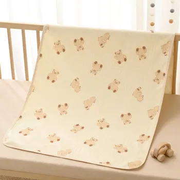 High Quality 100% Cotton Muslin Gauze No Fluorescence Water Absorbent Bed Mat for Baby