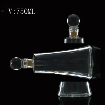 Hot Sale Machine Blown Round 750ml Clear Glass Swing Top Bottle