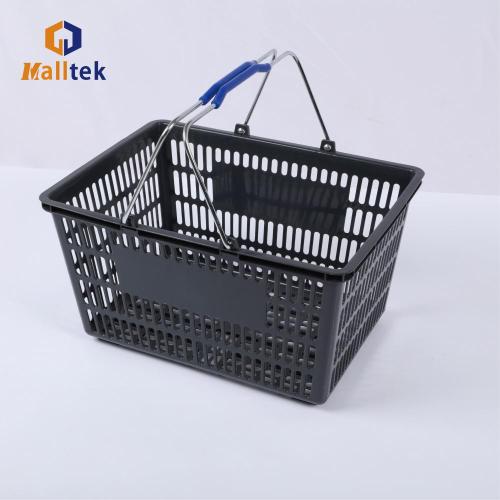 High Quality metal handle supermarket shopping basket