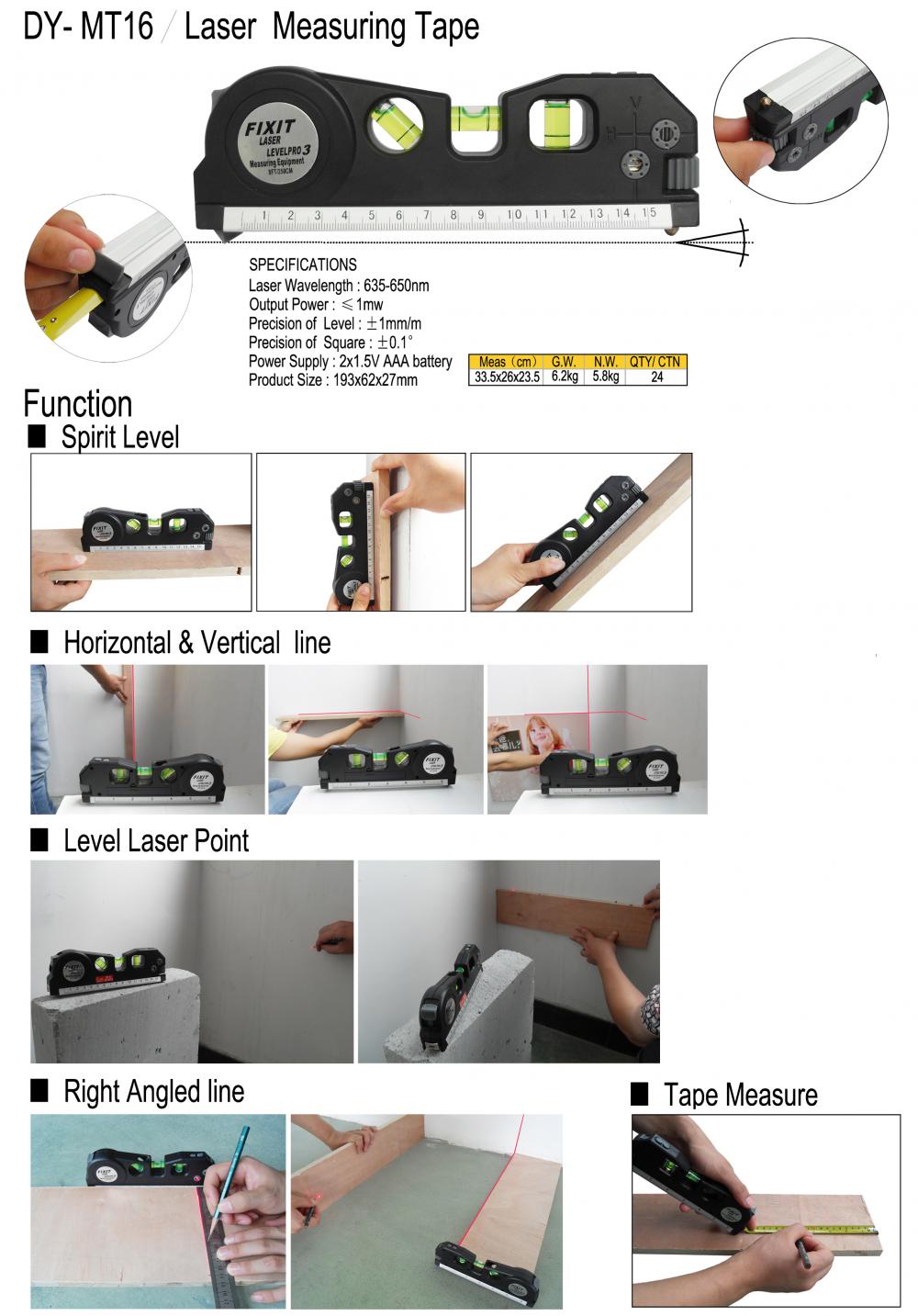 Laser measuring tape