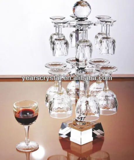 Executive crystal glass wine rack and wine shelf for wineglass holder(R-1451