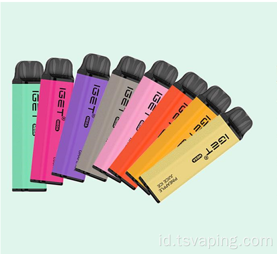 IGET MAGE 3000 Puffs Vape sekali pakai Pod Black