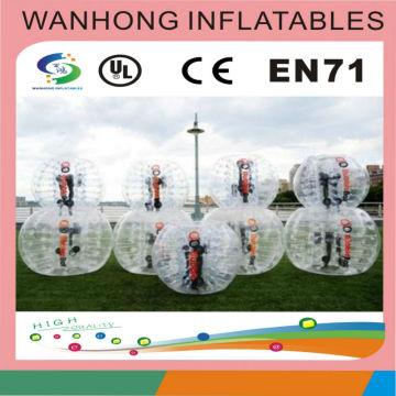 Clear plastic human inflatable bumper ball/inflatable bubble ball on sale