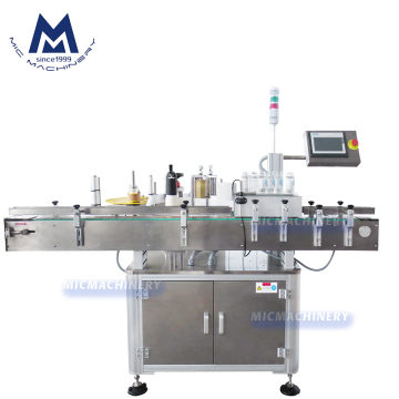 Automatic Cosmetic Self-Adhesive Glass Jar Labeling Machine