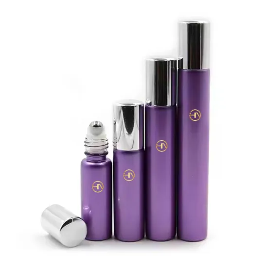 Custom glass roller bottles mini perfume glass vial