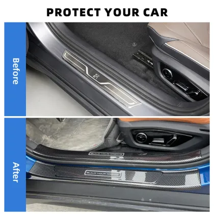 Han EV Accessories Inner/Outer Door Sill Scuff Plate for BYD Han