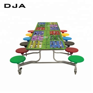 Best Selling Folding Gym Dining Table for Schools - 12 Seats