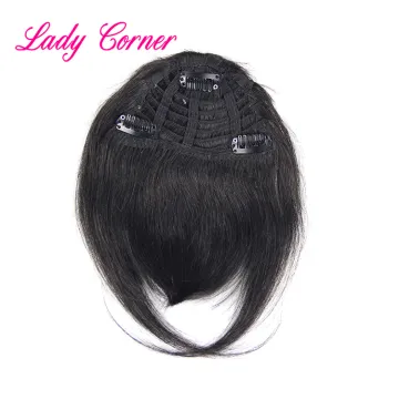 Clip in human hair bangs virgin Chinese hair accessories