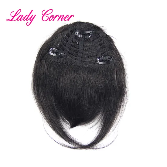 Clip in human hair bangs virgin Chinese hair accessories
