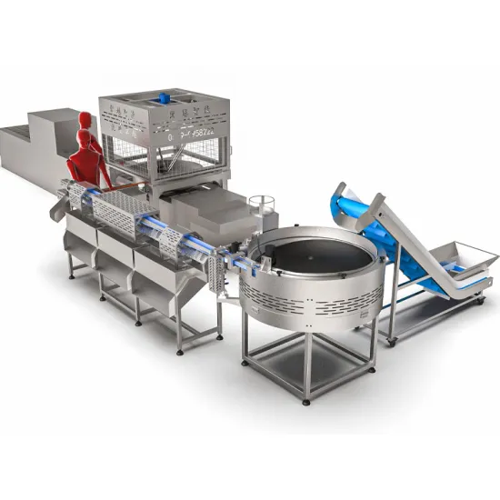 New Automatic Management Tray Design for Hot Dog Processing with Isotropic Finishing Machine and Vibratory Bowl Feeder