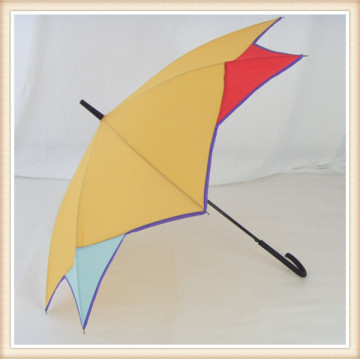 China manufacturer cheap fashion straight umbrella with rubber coated handle