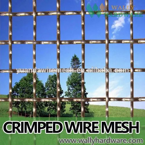 SQ-two-way salternate wave bent crimped woven wire mesh(manufacturer)