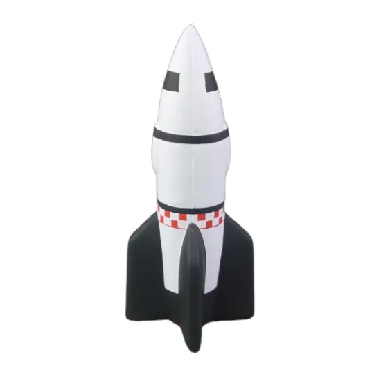 Promotional Gift: Anti-Stress PU Foam Rocket Shape Squeeze Toy