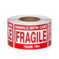 Fragile label handling sticker