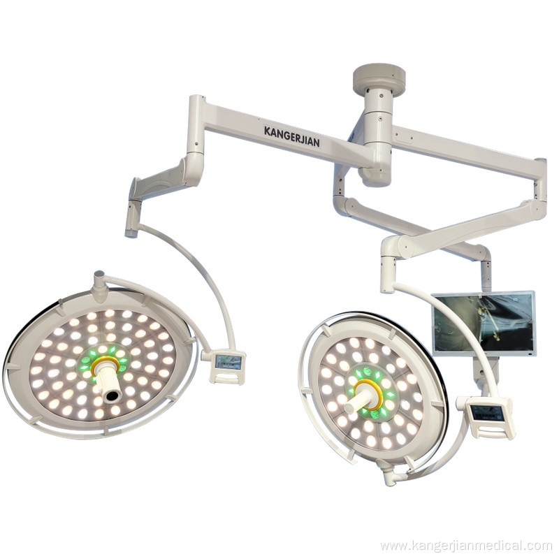 CE operating dental theater lamp with battery operated 500mm 140000 lux surgical medical endo light arm