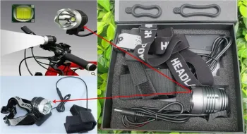 Rechargeable Due-use LED Headlamp and Bicycle light - MG301