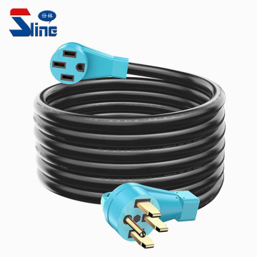50 Amp NEMA 14-50P to 14-50R EV/RV Extension Cord with Heavy Duty STW Cable for Charging and Camping