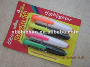 XSG Poupluar Flat highlighter markers pen pvc bag packing-Factory directly