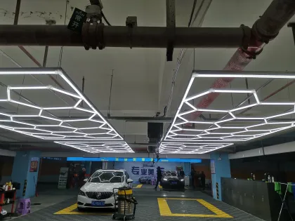 220V Hexagon Detailing RAB Lights: Illuminating Home Garages and Commercial Systems